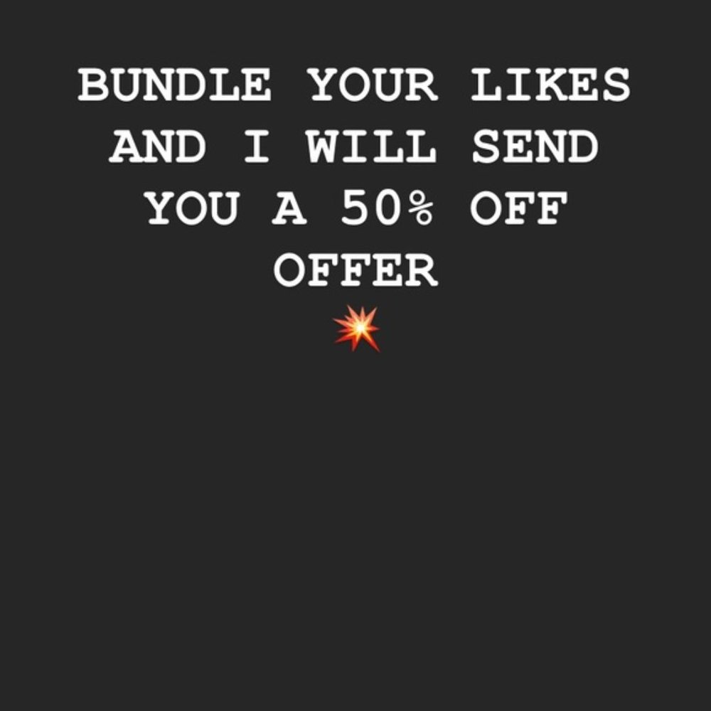 BUNDLE YOUR LIKES AND GET 50 OFF - Picture 1 of 1